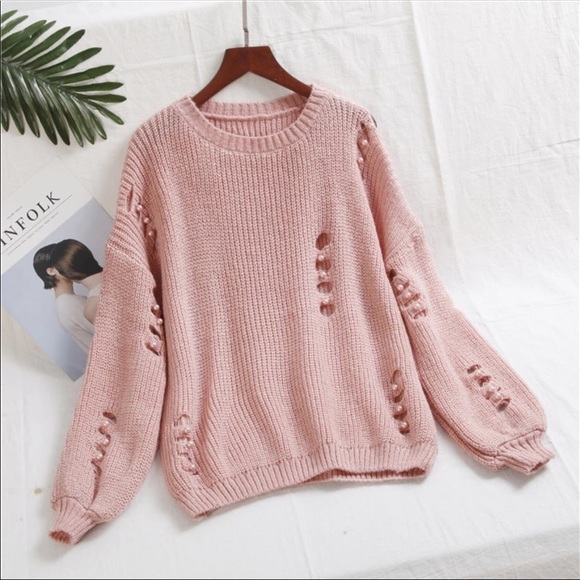 Sweaters - NWOT PINK PULLOVER SWEATER